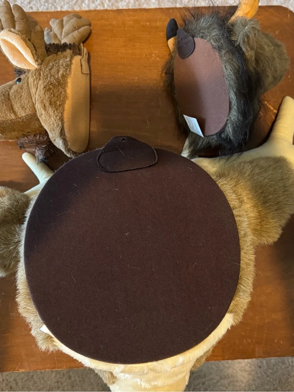 Stuffed animal heads for nursery room